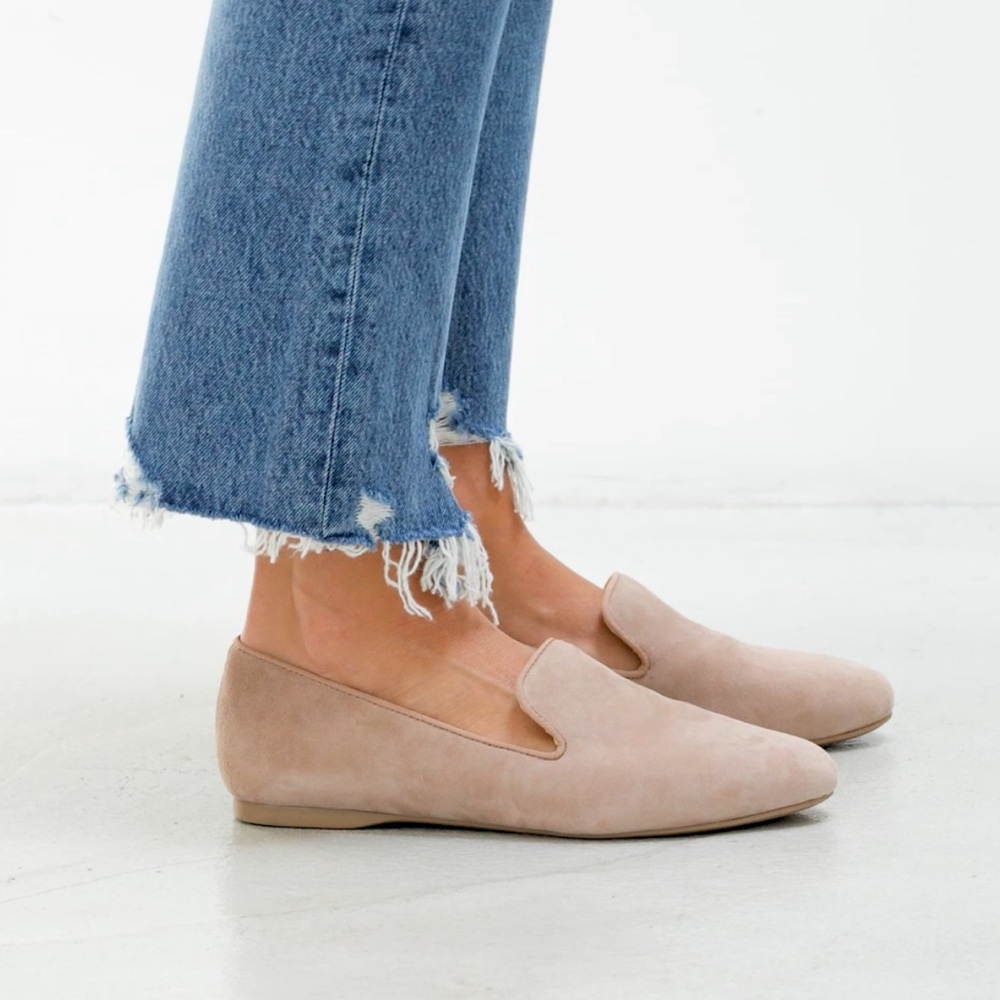 BIRDES The Starling Latte Suede flat
